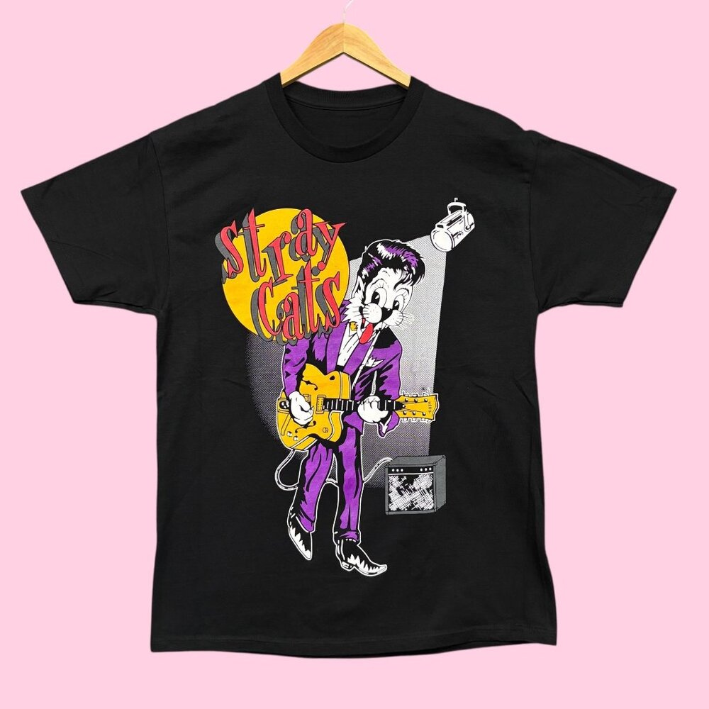 The Stray Cats Runaway Boys Album Rockabilly Band Tee M